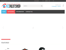 Tablet Screenshot of nzpilotshop.co.nz